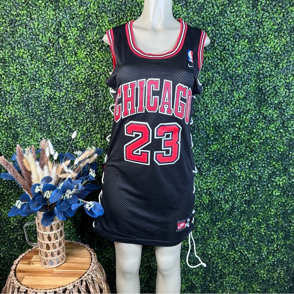 Vintage rare Nike NBA Chicago Bulls #23 Basketball Jersey Dress - Picture 1 of 8